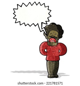 cartoon shouting mustache man
