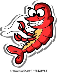 Cartoon shrimp