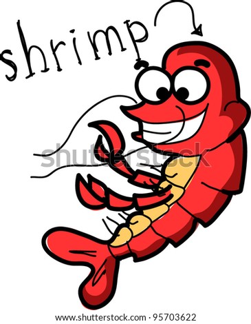 Download Cartoon Shrimp Stock Vector (Royalty Free) 95703622 ...