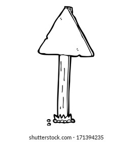 cartoon sign post