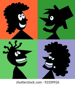 Cartoon Silhouettes