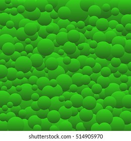 The cartoon simple many green gradient circles texture background