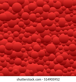 The cartoon simple many red gradient circles texture background