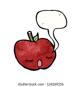 cartoon singing apple