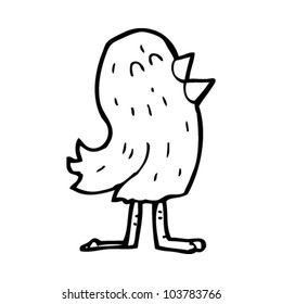 pájaro cantante de dibujos animados