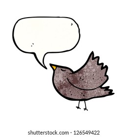 cartoon singing bird