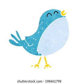 pájaro cantante de dibujos animados