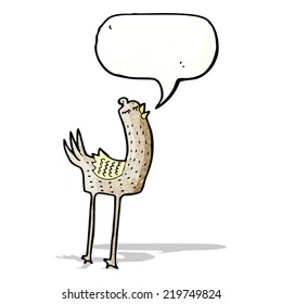 cartoon singing bird