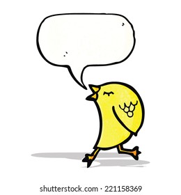 cartoon singing bird