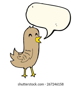 cartoon singing bird