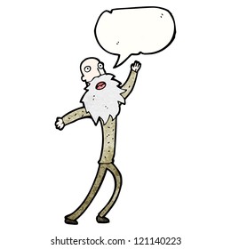 cartoon singing dancing old man