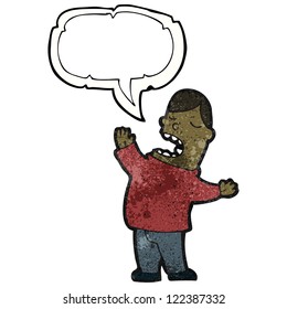 cartoon singing man