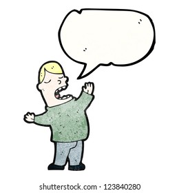 cartoon singing man