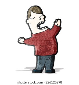 cartoon singing man