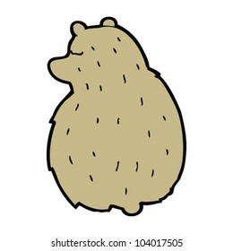 cartoon sitting bear