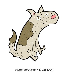 cartoon sitting dog