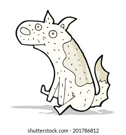cartoon sitting dog