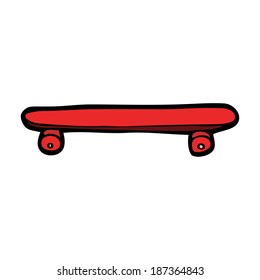 patineta de dibujos animados
