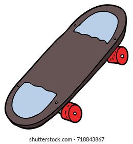 patineta de dibujos animados