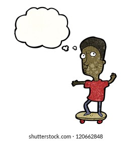 cartoon skateboarder