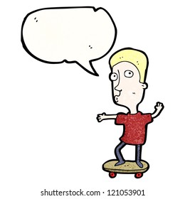 cartoon skateboarding man