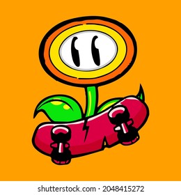 vector del personaje del árbol de dibujos animados