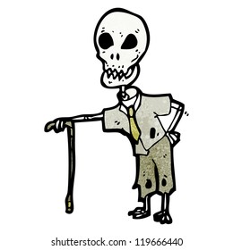 cartoon skeleton