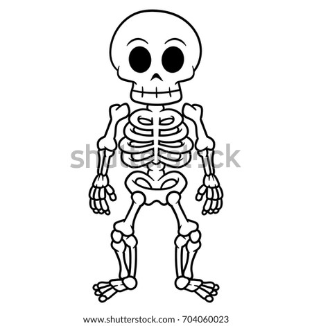 Cartoon Skeleton Stock Vector (Royalty Free) 704060023 - Shutterstock