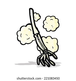 Cartoon-Skelettarm