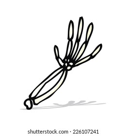 cartoon skeleton arm