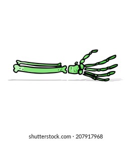 cartoon skeleton hand