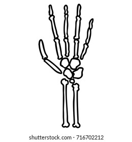 cartoon skeleton hand