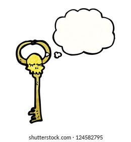 cartoon skeleton key
