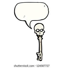 cartoon skeleton key