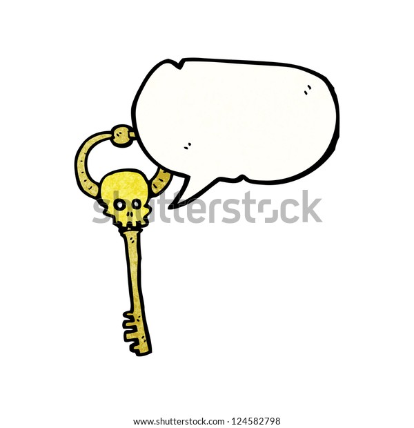 Cartoon Skeleton Key Stock Vector (Royalty Free) 124582798 | Shutterstock