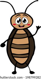  Esbozo de caricatura. cucaracha con fondo transparente 