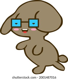 Cartoon Sketch Dog with transparent background
