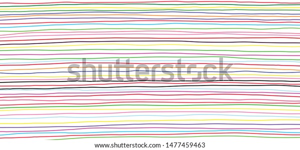Cartoon Sketch Hand Drawn Line Pattern Stock Vector (Royalty Free ...