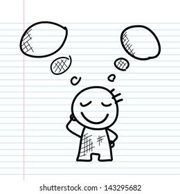 cartoon sketch  hand drawn for use