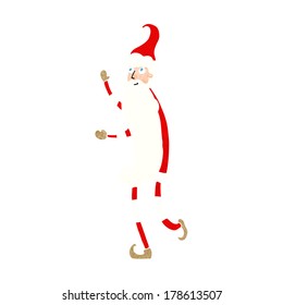 cartoon skinny santa