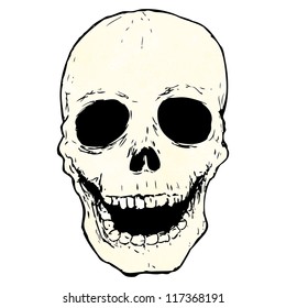 Cartoon-Schädel