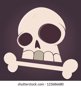 cartoon skull