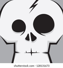 cartoon skull