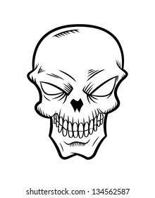 Cartoon skull
