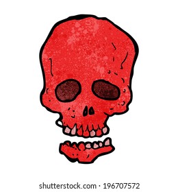 cráneo de caricatura