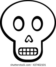 cartoon skull