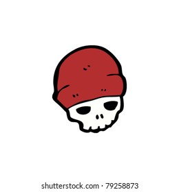 skeleton with beanie