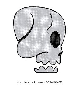 cartoon skull bone fantasy character