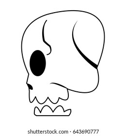 cartoon skull bone fantasy character