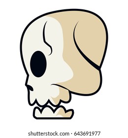 cartoon skull bone fantasy character